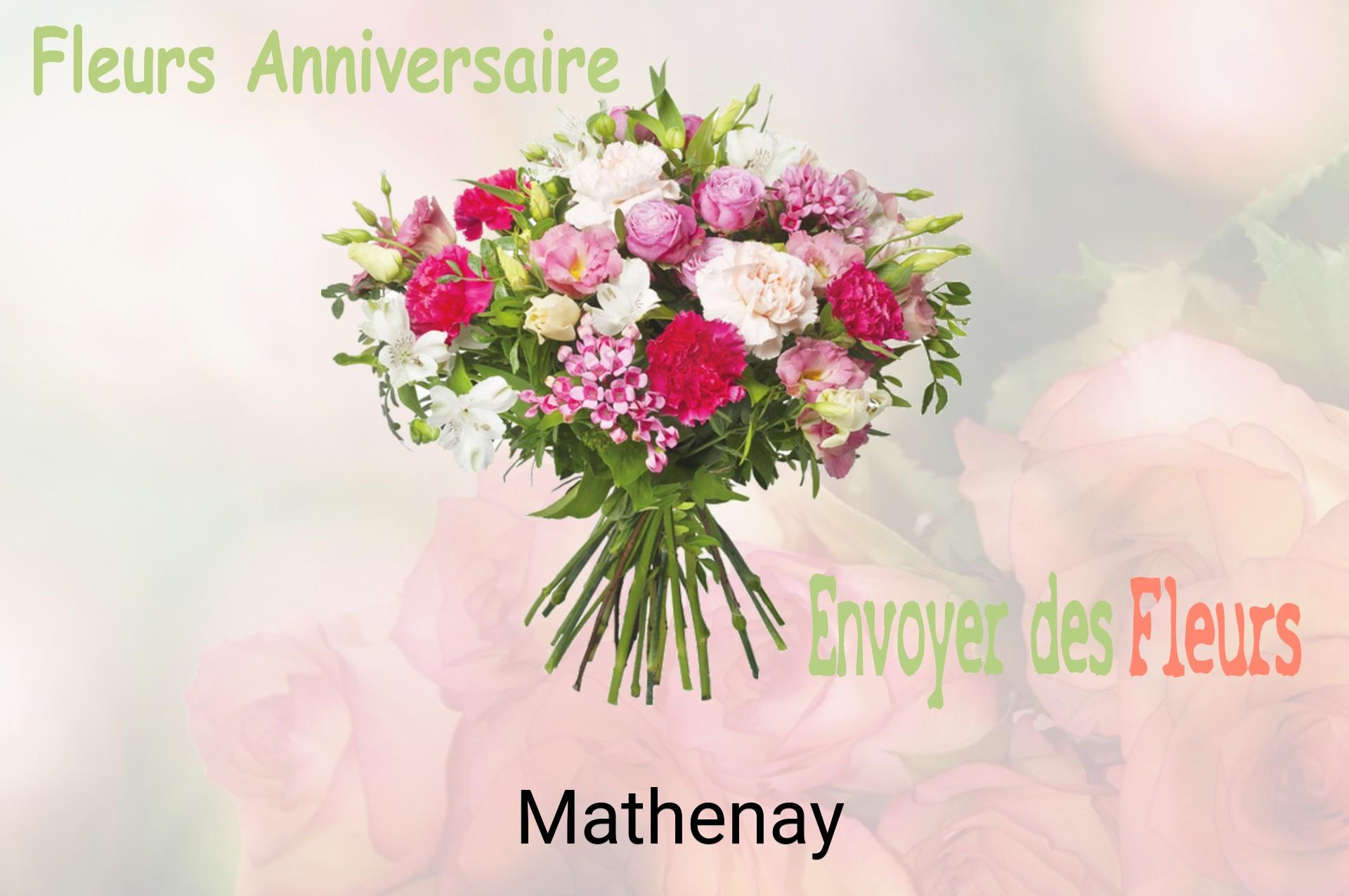 Bouquet de fleurs d’anniversaire livré à Mathenay